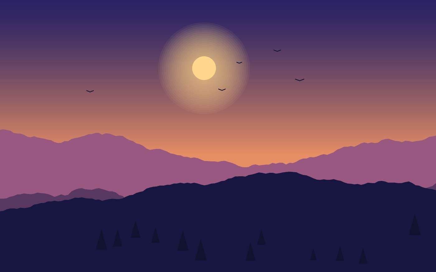 Landschaftsillustration