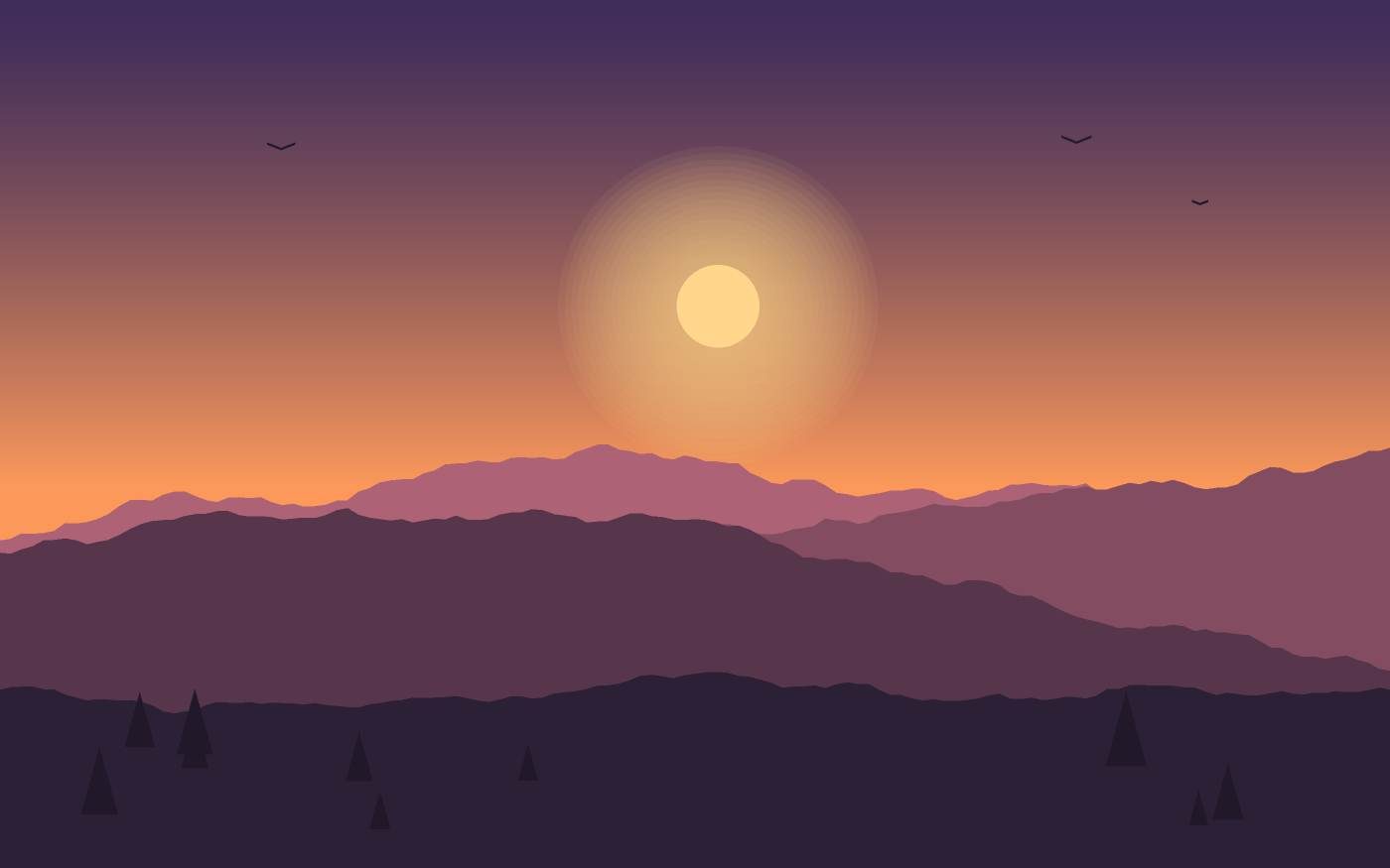 Landschapsillustratie