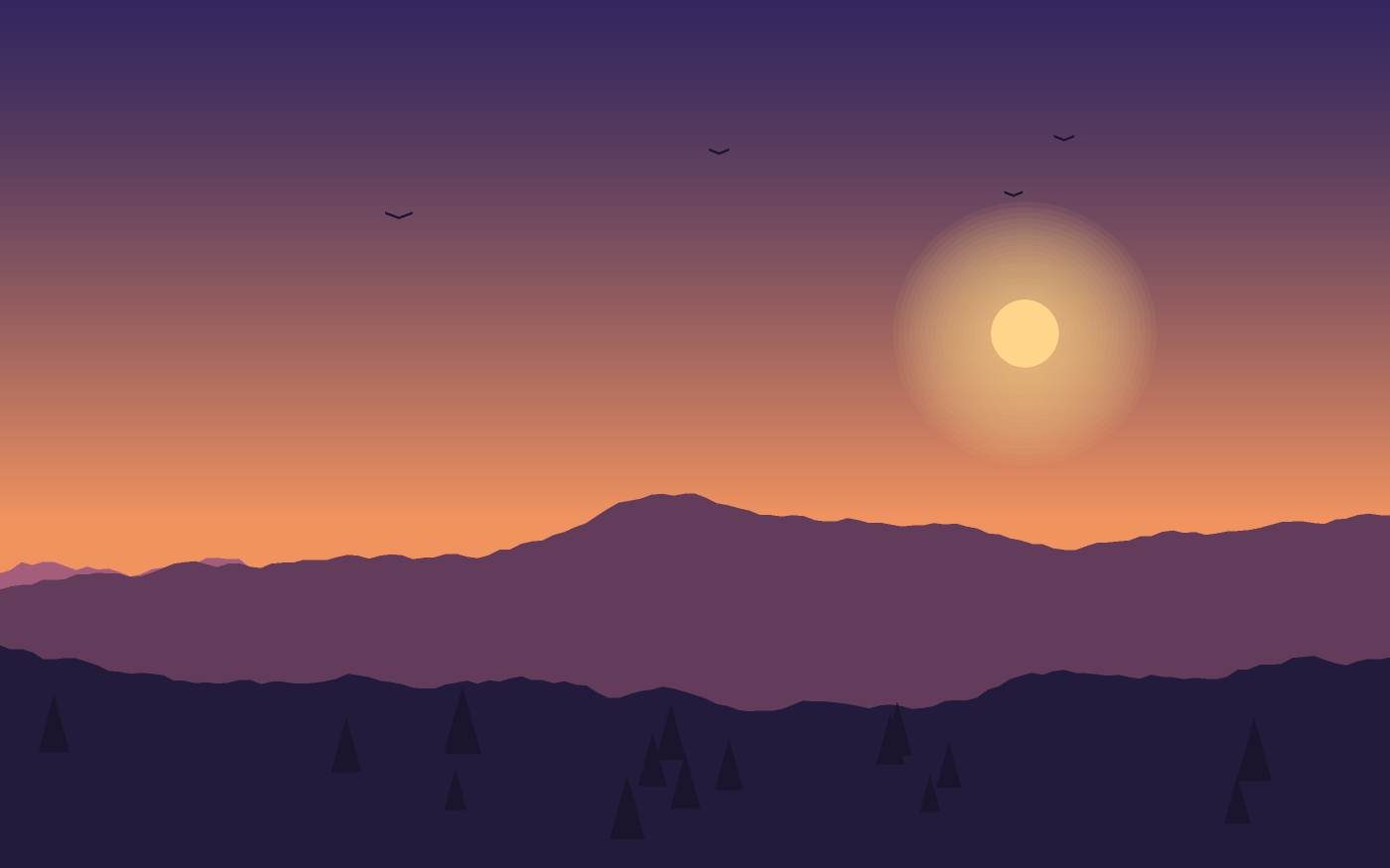 Landschapsillustratie