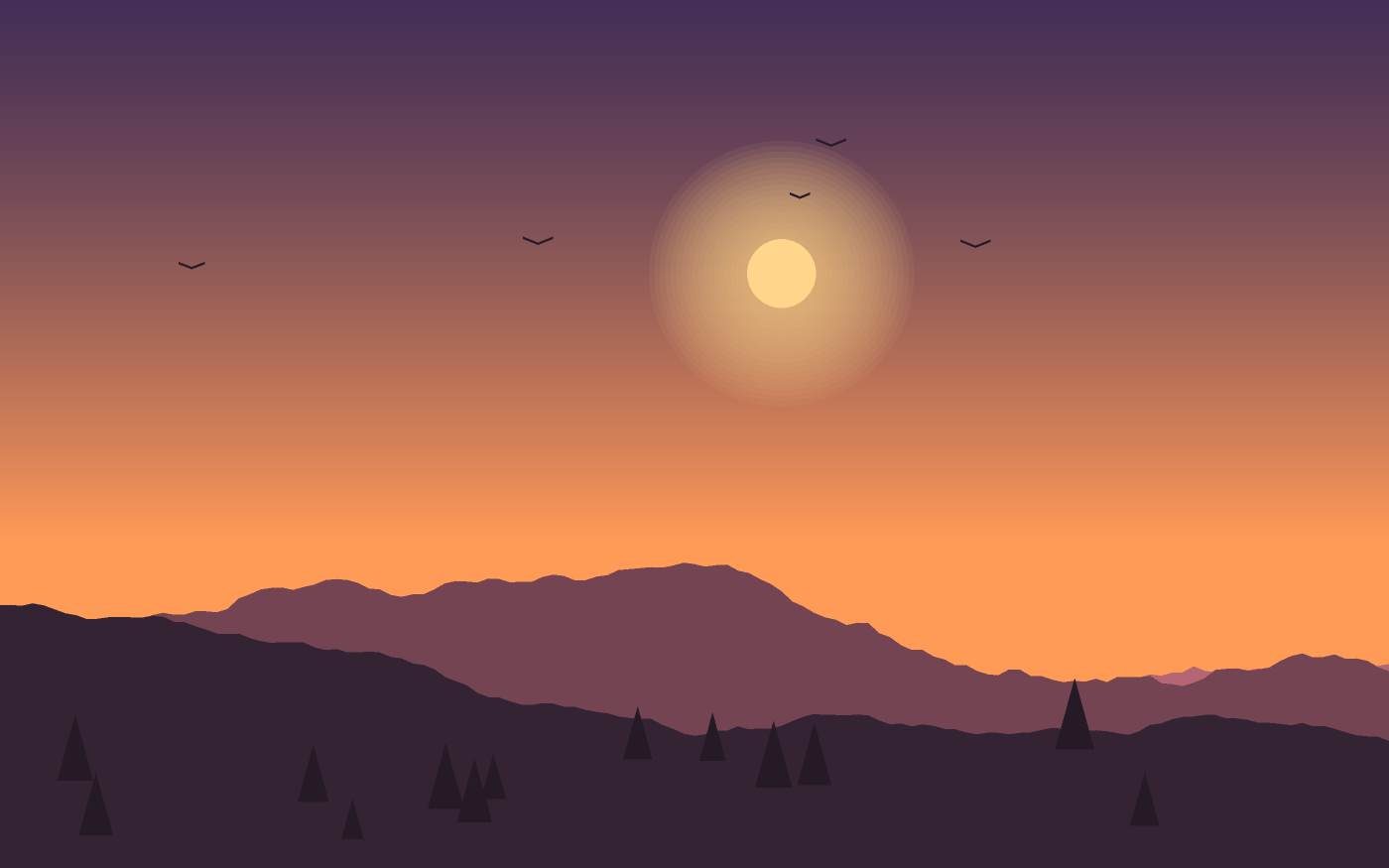 Ilustrace krajiny