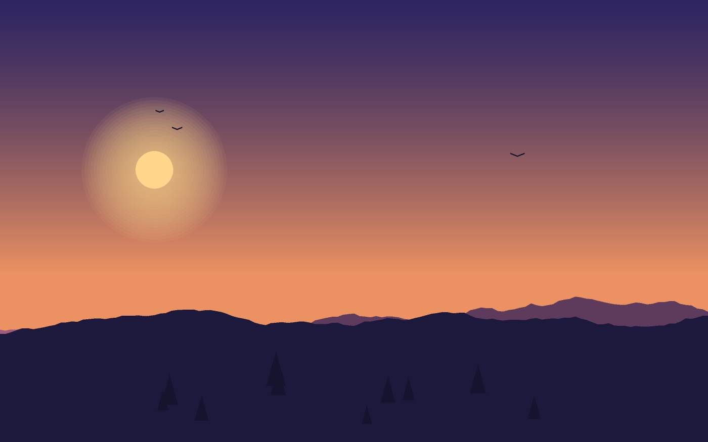 Landschaftsillustration
