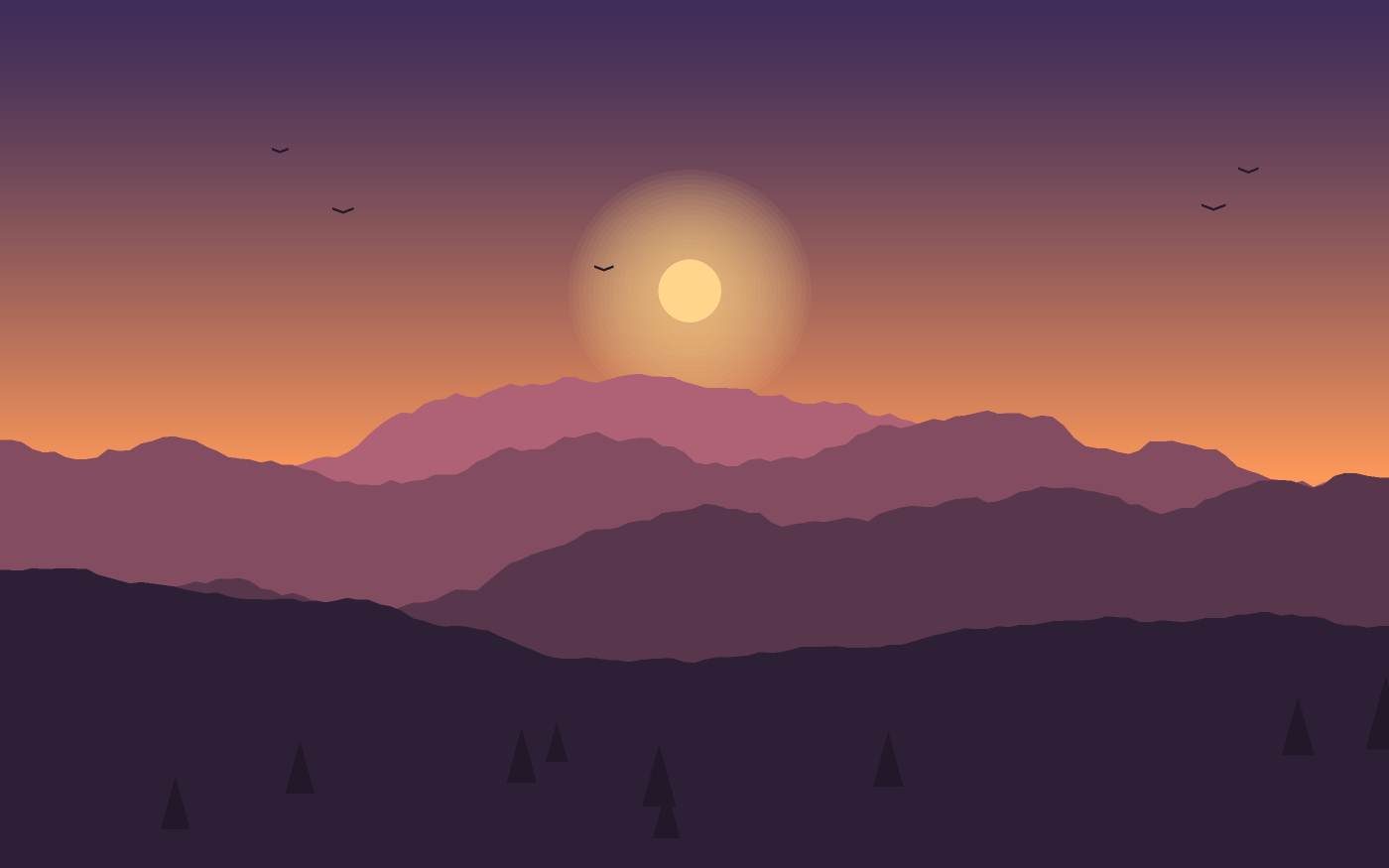 Ilustración de un paisaje