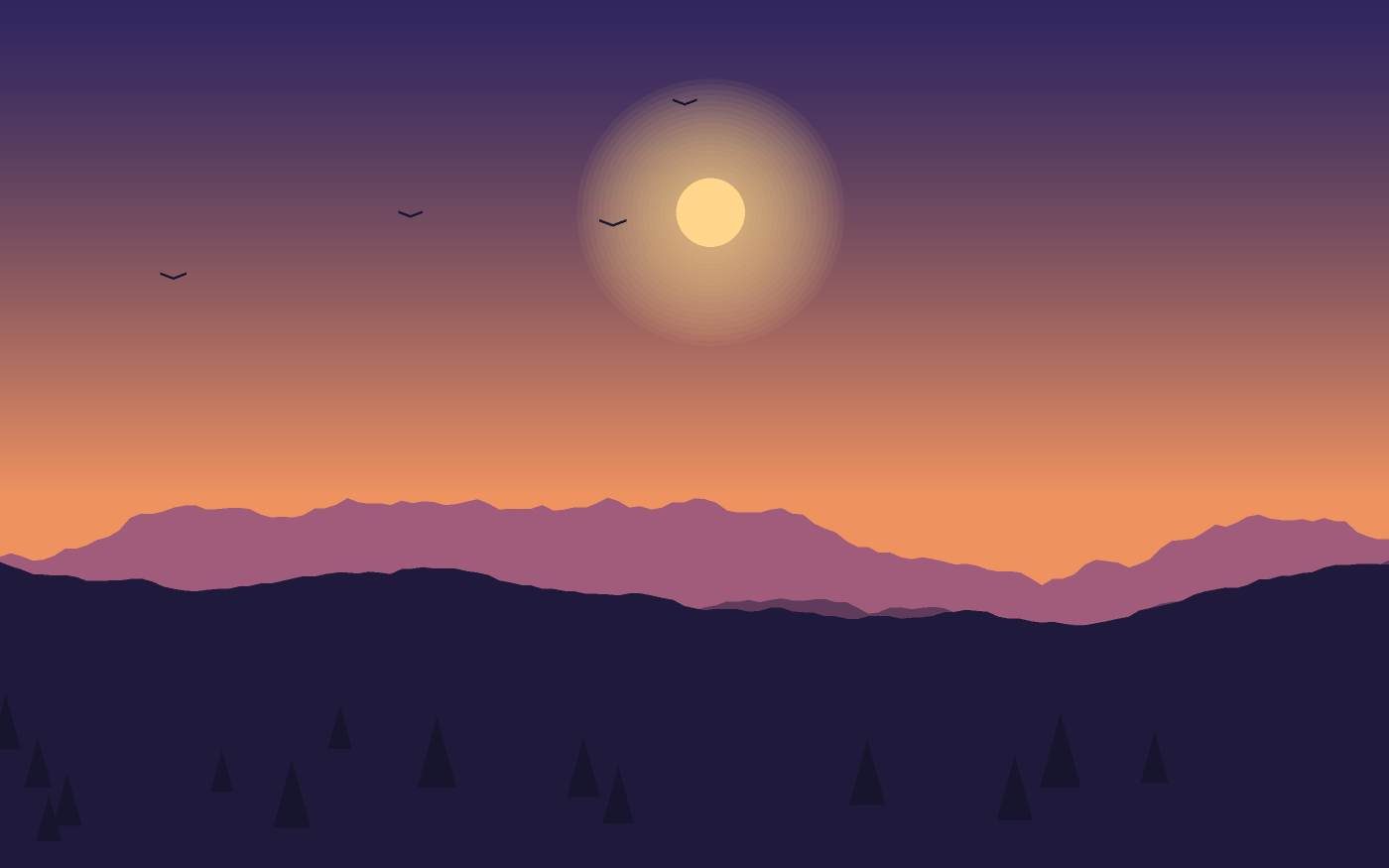Ilustración de un paisaje