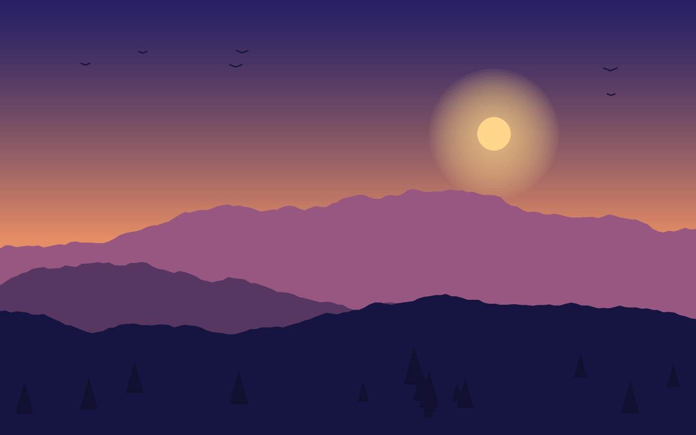 Ilustración de un paisaje