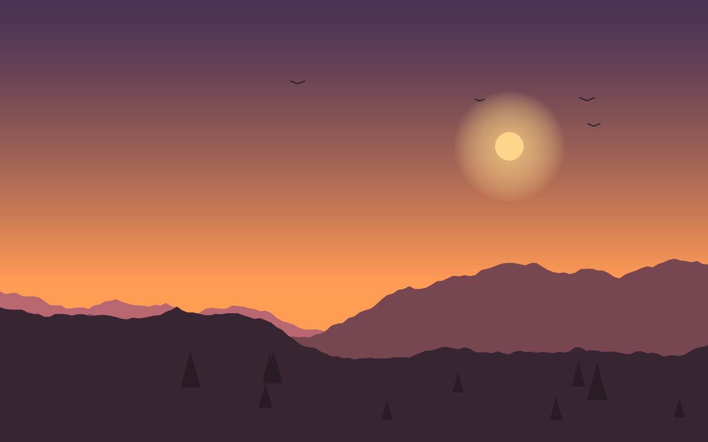 Ilustración de un paisaje