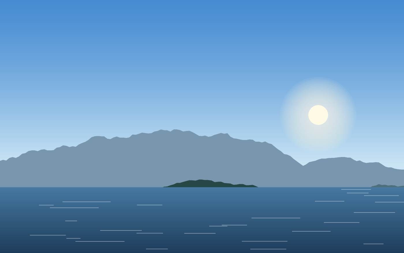 Illustrazione di un paesaggio