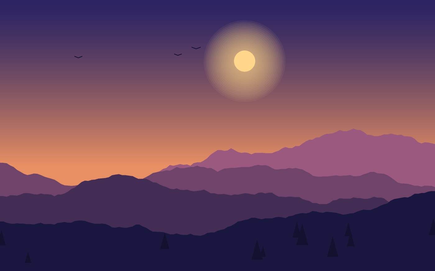 Ilustracja krajobrazu