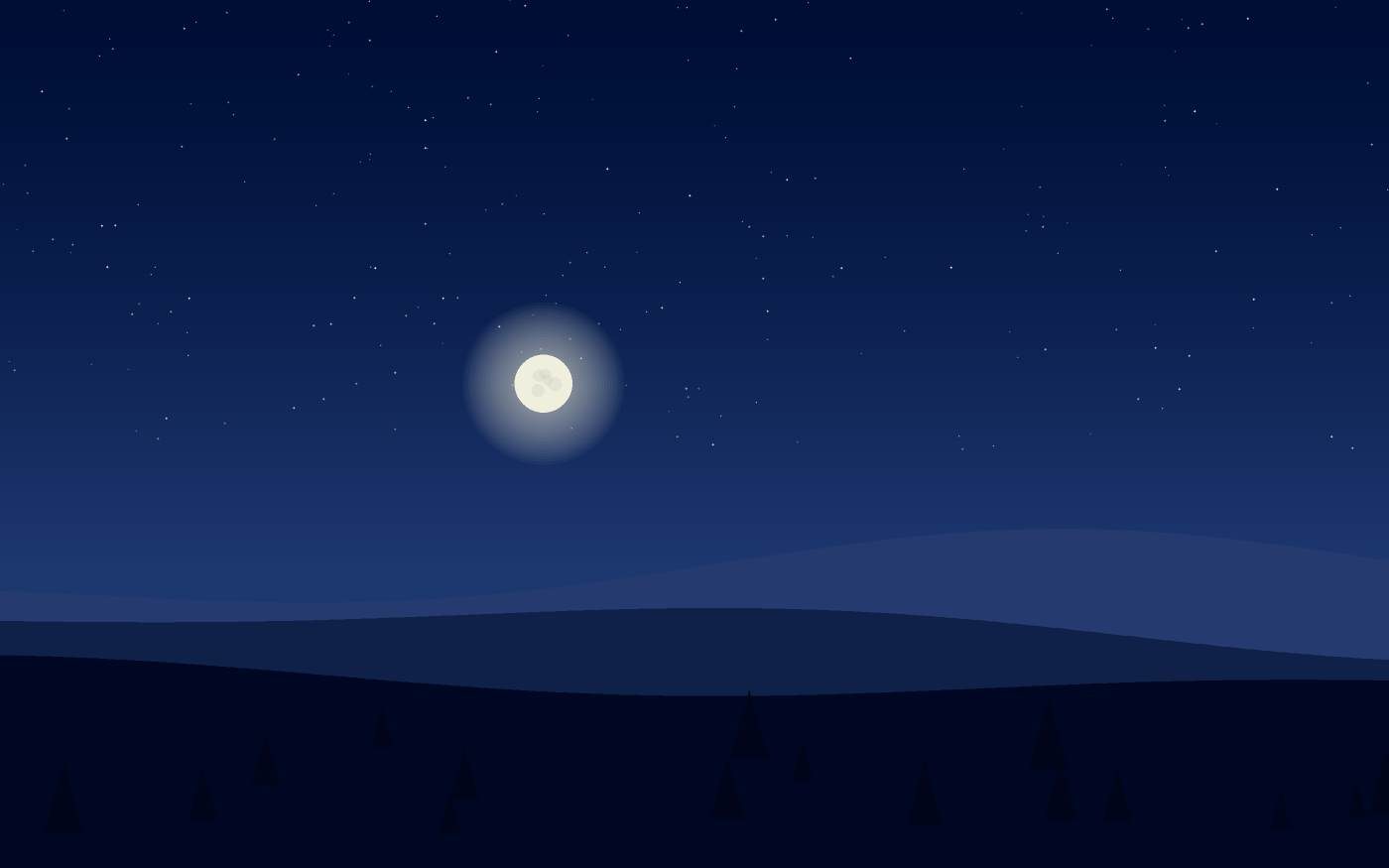 Ilustração de uma paisagem